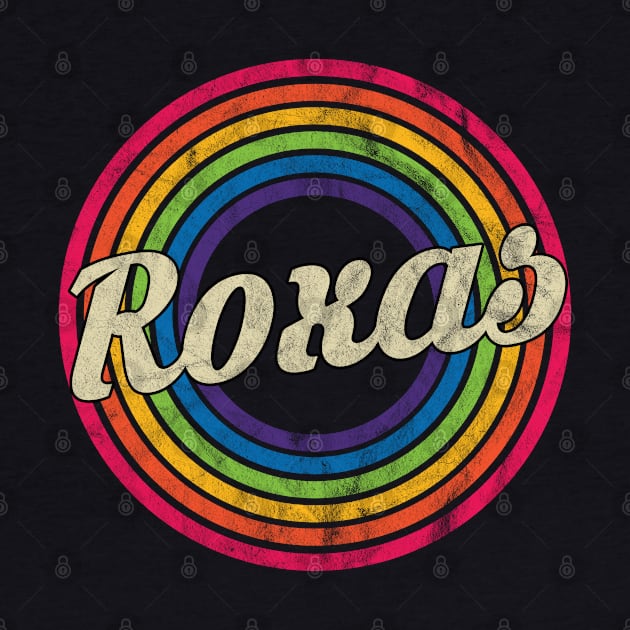 Roxas - Retro Rainbow Faded-Style by MaydenArt